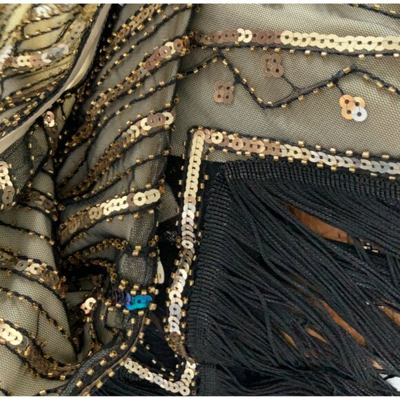 Rorox flapper dress NEW Med 38ch 32w 38/40 hip longest 46' long - Picture 14 of 16